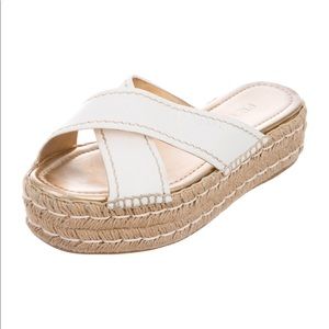 Prada crisscross espadrilles